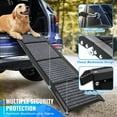 thumbnail image 3 of Dog Ramp for Car, Folding Dog Ramp, 63"x17" Car Ramp for Dogs, Dog Ramps for Large Dogs SUV, Car Dog Ramp with Non-Slip Rug Surface, Dog Ramp for SUV, Truck, 3 of 7