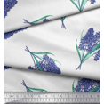 thumbnail image 2 of Soimoi Viscose Chiffon Fabric Lavender Flower Print Fabric by the Yard 42 Inch Wide, 2 of 3