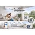 thumbnail image 3 of Split AC – 12,000 BTU – 21 SEER2 – 115V – R32 – WiFi – Turbo, Auto & ECO Modes – Dehumidifier – 24H Timer – Smart Sleep – 4-Way Swing – TCL, 3 of 6