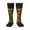 3 Black, variant on 2024 Happy New Year print thigh-high socks, crafted for both men and women with a stretchy, high-opaque design perfect for daily wear