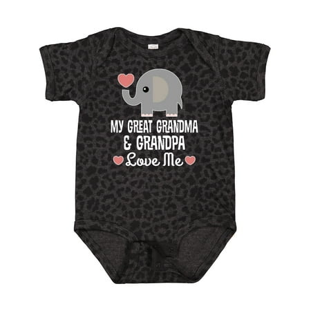 

Inktastic My Great Grandma and Great Grandpa Love Me Gift Baby Boy or Baby Girl Bodysuit