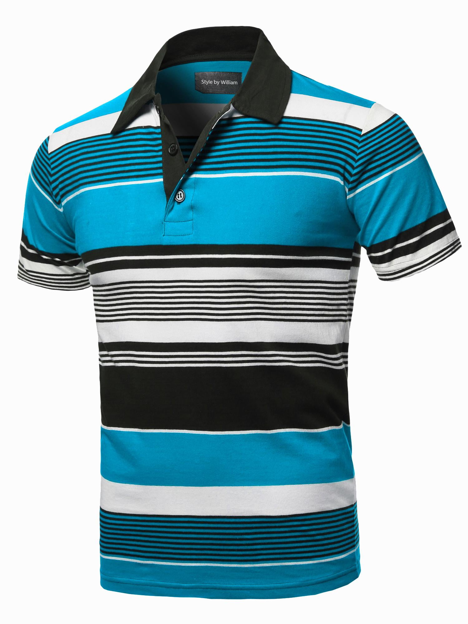 FashionOutfit Men's Casual Regular fit Cotton Basic Striped Short