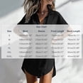 thumbnail image 7 of dazeni Womens Button Down Shirts Lapel Short Sleeve Shirts Dress Lightweight Casual Long Tunic Tops Pocketed T Shirts for Travel Beach Vacation Light Blue M, 7 of 7