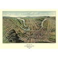 thumbnail image 3 of Fowler 14x11 Black Modern Framed Museum Art Print Titled - Cumberland Maryland - Fowler 1906, 3 of 5