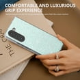 thumbnail image 5 of Dteck for Samsung Galaxy Z Fold 6 Glitter Case, Luxury Bling Sparkle Matte Soft Clear TPU Bumper Slim Thin Shockproof Women Girls Cover for Galaxy Z Fold 6 5G, Mint, 5 of 5