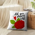 thumbnail image 4 of LALILO Throw Pillow Covers Lettering You Love Card Modern Cushion Cover 18" x 18", 2258 Pack, 4 of 6