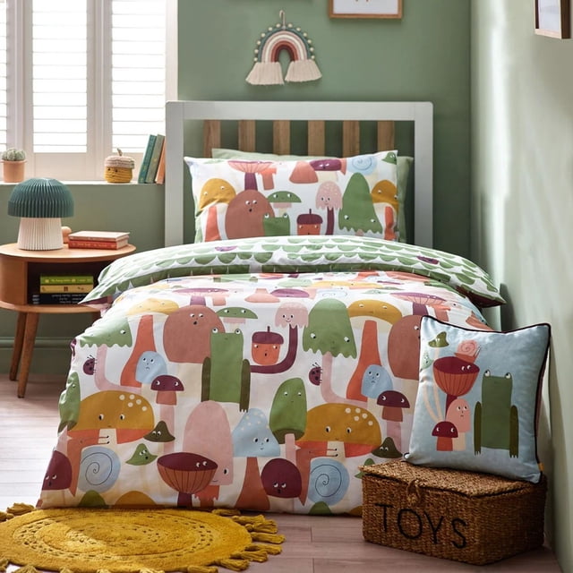 Little Furn Housse de Couette Champignons