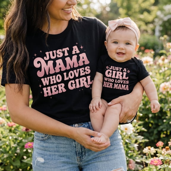 Mama and Mini Shirt, Mamaās Girl Matching Family Shirts, Cute Mom and Baby Outfit, Mother Daughter Gift, Birthday Gift for Mama