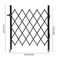 thumbnail image 2 of Rolling Barricade Security Gate Single Folding Doors Scissor Gate with Padlock, 2 of 8