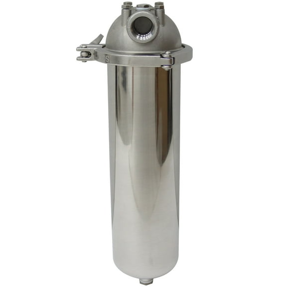 PreAsion High Pressure Filter Housing Corrosion-resistant for 10"L Cartridges 3/4"NPT with Bracket Wrench Pin