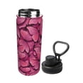 thumbnail image 2 of Pofeuu Butterfly Print 18oz Sports Insulated Kettle Stainless Steel Vacuum Water Bottle Leakproof Sport Flask, 2 of 7