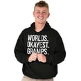 thumbnail image 4 of Worlds Okayest Gramps Relative Family Hoodie Hooded Sweatshirt Men Brisco Brands S, 4 of 5