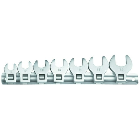7 Pc 3/8 in. SAE Crowfoot Wrench Set