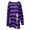 Purple, variant on Wangmeiwg Loose Oversized Striped Sweater For Women Mid Length Pullover With Holes Lightweight Knitwear Long Sleeve Pullover for Women