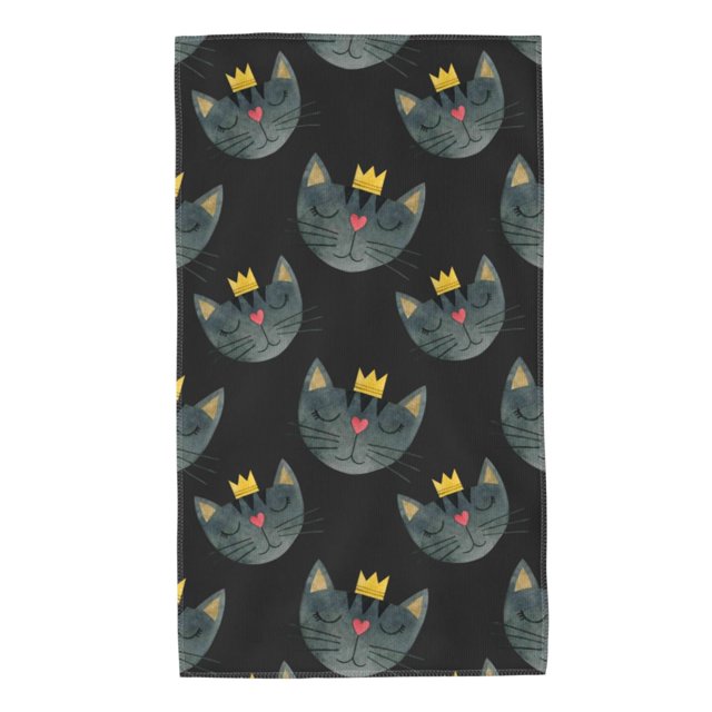 Balery Faces Of The Cat Toalla de Microfibra Premium con Estampado – 27.5x16 pulgadas, Alta Absorción, Suave y Aterciopelada, Secado Rápido