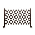 thumbnail image 1 of GROWTH TANK Barrière en Bois pour Chien Porte Extensible pour Jardin Protection de Porte s'Ajuste à Différentes Largeurs 170cmx70cm Brun, 1 of 9