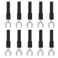 thumbnail image 3 of Conectores DE Alambre DE Spade DE La Horquilla DE Latón, 10 Piezas DE 6 Mm/0.2 Pulgadas Y Tipo 4 Mm/0.2in Enchufe DE Plátano, 30VAC -60VCC 10A T TIEMPRES DE ARRIBA ELÉCTRICA, 3 of 7