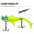 thumbnail image 5 of AURORA TRADE 13.5g/8cm Fishing Lure T-tail Sharp Treble Hook 3D Fisheyes Simulated Long Casting Paddle Tail Artificial Bait Fishing Supplies, 5 of 8