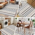 thumbnail image 6 of Boho Ethnic 3'x5' Washable Rug, Aztec Bohemian Vintage Geometric Blue Rustic Non-Slip Area Rugs for Entryway Kitchen Classroom, StainResistant Dorm Throw Carpet, Low Pile Soft Indoor Floor Mat, 6 of 9