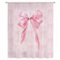thumbnail image 2 of Pink Bow Sheer Curtains 72 Inches Long, Cute Watercolor Girls Cartoon Luxury Light Filering Curtains, Breathable Simi Curtain Privacy Drapes for Living Room Bedroom Lightweight Window Treatment, 2 of 9