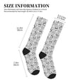 thumbnail image 2 of Lsque Pandas Between Clouds and Stars Pattern Sport Compression Socks for Men & Women 15-20 mmHg Knee High Nurse Pregnant Running Medical and Travel Athletic, 2 of 6