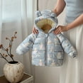 thumbnail image 2 of YunPes Hooded Puffer Jackets for Baby Lightweight Packable Bear Ears Cute Print Coats Toddler Comfy Soft Outerwear, 2 of 4