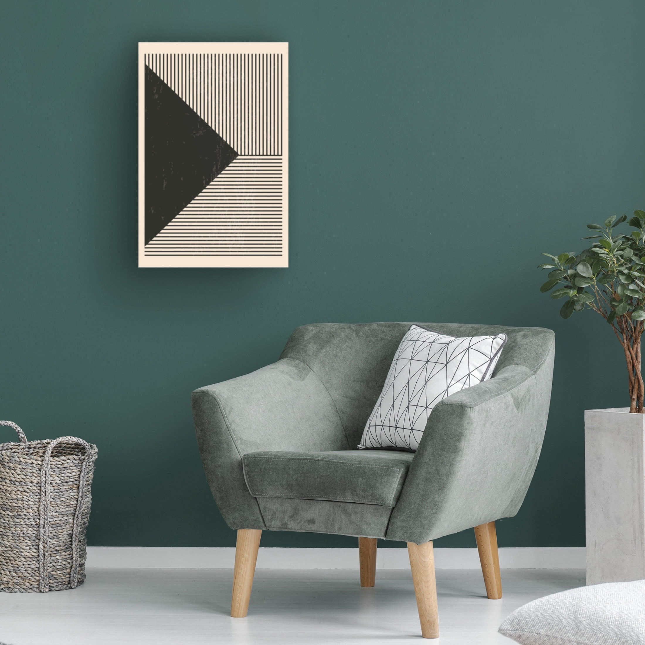 Trademark Fine Art jay stanley Black and White Lines Series 2 Canvas Wall Art