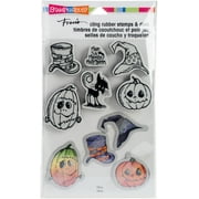 Stampendous Cling Stamp & Die Set 9"X5.25"-Halloween Hats