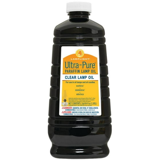 UltraPure 2208517 Odorless Sootless Smokeless Lamp Oil, 64 oz, Clear, Liquid