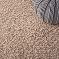 thumbnail image 6 of SAFAVIEH Martina Solid Sheep Polyester Shag Area Rug, Beige, 8' x 10', 6 of 7