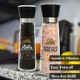thumbnail image 2 of SALT 84 Salt and Pepper Grinder Set - Adjustable Salt Grinder & Pepper Grinder,  Transparent, 2 of 8
