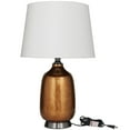 thumbnail image 5 of DecMode 26" Gourd Style Base Copper Table Lamp with White Velvet Shade, 5 of 7