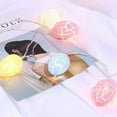 thumbnail image 3 of 10/20 Easter Eggs LED String Lights Batterie USB Charge Fée String Lights Décorations de Pâques pour la Maison, 3 of 6