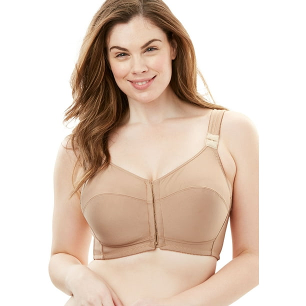 Comfort Choice Comfort Choice Women S Plus Size Stay Cool Wireless Posture Bra 42 G Nude