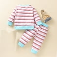 thumbnail image 4 of Baby Shirt On Clearance Newborn Infant Baby Girls Boys Long Sleeve Print+ Pants Sets Baby Boy Sweatshirt Pinks 80, 4 of 9