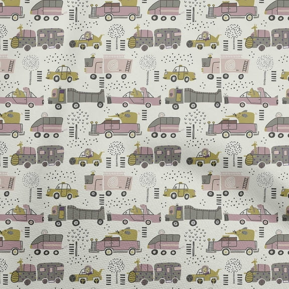 oneOone Polyester Spandex Gray Fabric Kids Mountain With Lake Sewing Craft Projects Fabric Prints By Yard 56 Inch Wide