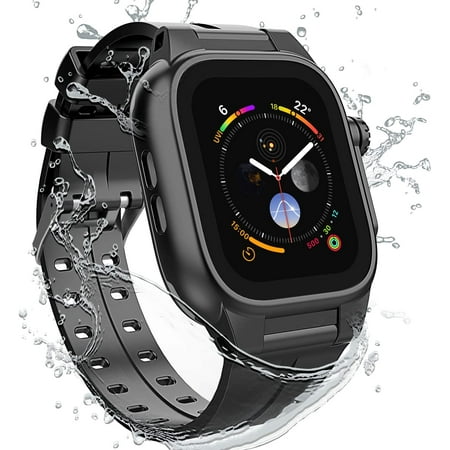 Phciasie Apple Watch Series 7 45mm Band, Apple Watch Waterproof Case with  Screen Protector, Full-Body Protection Shockproof Dustproof iWatch Series 7  ...