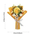 thumbnail image 3 of Wool Weaving Flower High Appearance Durable Great For People Of All Ages. Removeable Flowers And Toys. Present For Valentine's Day Mater's Day Anniversary Birthday, 3 of 5
