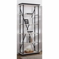 thumbnail image 4 of Furniture of America Toggin Industrial Metal 33-Inch Bookcase in Antique White, 4 of 6
