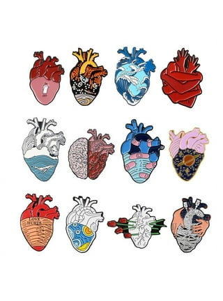 Realistic Heart Sticker Cardio Anatomy Medical Medicine Doctor