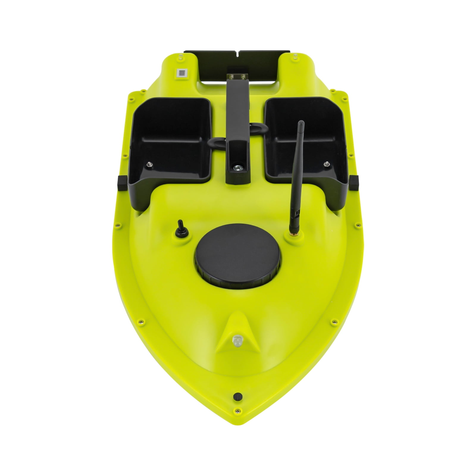 Compact Fishing Boat with Night Lights, Remote Control, 2 Powerful Batteries, 99 Trolling