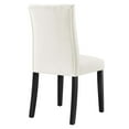 thumbnail image 5 of Modway Duchess Performance Velvet Dining Chairs - Set of 2 in White, 5 of 9