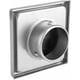 thumbnail image 2 of Rejilla de ventilación exterior de acero inoxidable con listones móviles, apta para secadora, aire acondicionado, baño, cocina, 2 of 5