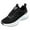 Black, variant on XIMIN Women Wide Toe Box Lace Up Shoes with Arch Support Running Shoes Extra Wide Width Sneakers Gym Athletic Tennis Sneakers Lightweight Walking Shoes