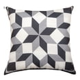 thumbnail image 2 of Black And White Quilt Blocks Climaweave Pillow 18" Indoor/Outdoor, 2 of 3