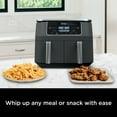 thumbnail image 6 of Restored Ninja® Foodi® 6-in-1, 8-qt. 2-Basket Air Fryer with DualZone™ Technology, DZ201, 6 of 7