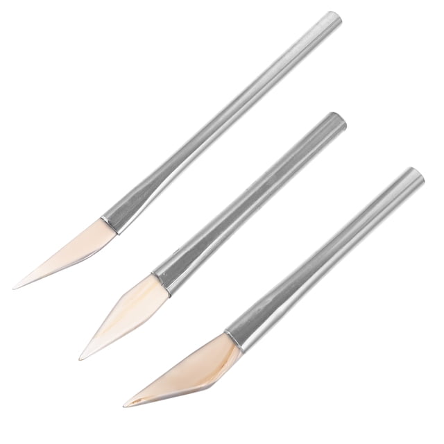 3 bruñidores de ágata para pulir joyas de metal, suministros de bricolaje