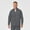 Pewter, variant on Wink Knits and Layers Men's Fleece Full Zip Jacket, White, XS