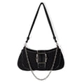 thumbnail image 3 of Bolso Mezclilla para Mujer Hobo Vintage Elegante Viajes Al Aire Libre (claro) Azul, 3 of 7
