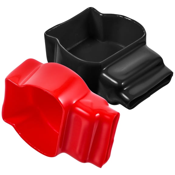 Beaupretty PVC Battery Terminal Protectors Assorted Color Insulated for Car Boat 2Pcs